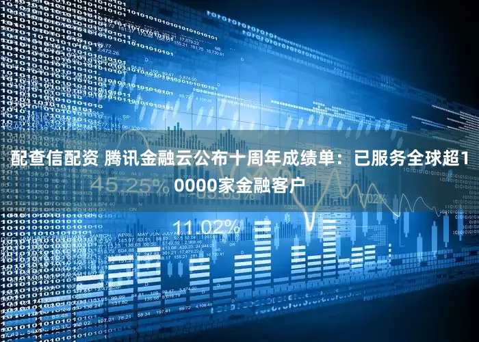 配查信配资 腾讯金融云公布十周年成绩单：已服务全球超10000家金融客户